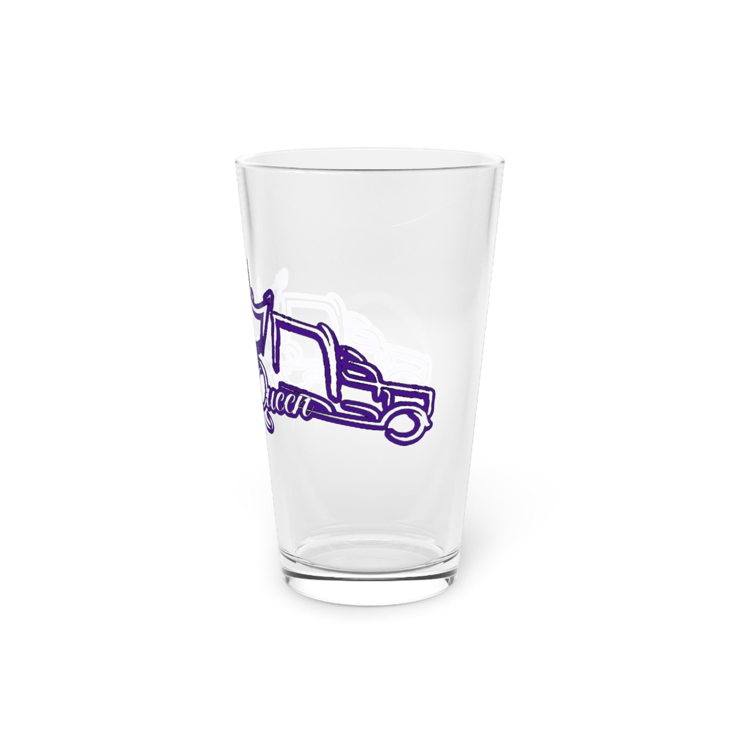 Fr8 Queen -- Pint Glass, 16oz